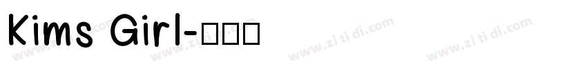 Kims Girl字体转换